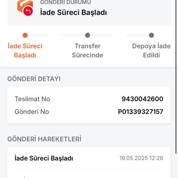 Kayıp Ürünümün Teslim Edilmemesi Ve İade Sorunu