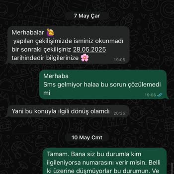 10 Ayda Bir Tane Çekiliş SMS'i Gelmedi, Sorunum Çözülmüyor!