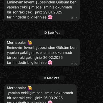 10 Ayda Bir Tane Çekiliş SMS'i Gelmedi, Sorunum Çözülmüyor!