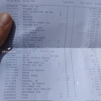 Otokoç Ve Türkiye Katılım Sigorta Memnuniyetsizliğim