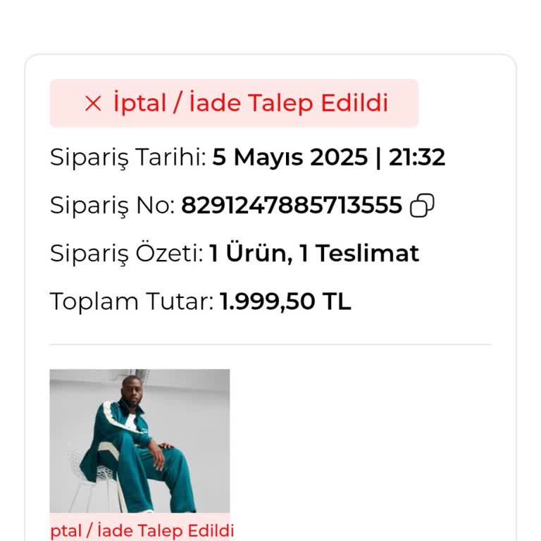 Siparişim Gönderilmeden İade Edildi, Mağdur Edildim