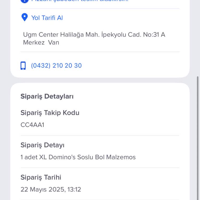 Domino's Van Şubesinde Tuvaletlerin Kilitli Olması Müşteri Memnuniyetini Zedeliyor