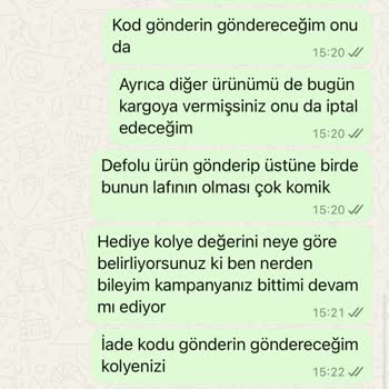 Defolu Ürün, Eksik İade Ve Hediye Kolye Sorunu