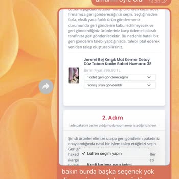 Yanlış Kargo Sonrası Ürünüm Gönderilmedi Ve Mağaza Sözünü Tutmadı