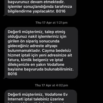 Vodafone Net Yersiz Cayma Bedeli ve Hatalı Faturalandırma Şikayeti