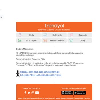 Trendyoldan Alınan Ürünün Okunaklı Faturasına Ulaşamıyorum