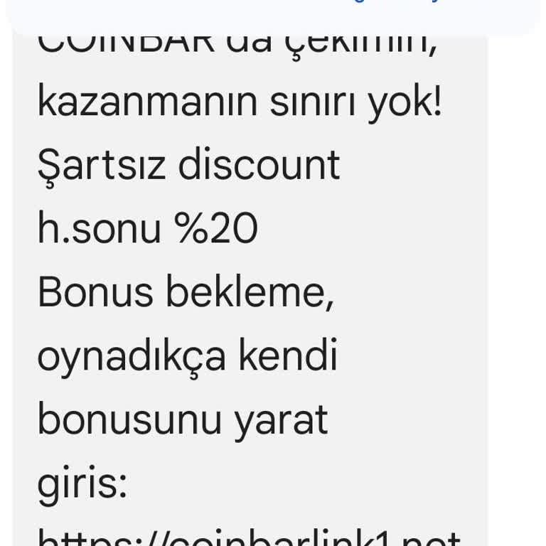 Üyeliğim Olmadan Coinbar'dan Sürekli SMS Alıyorum