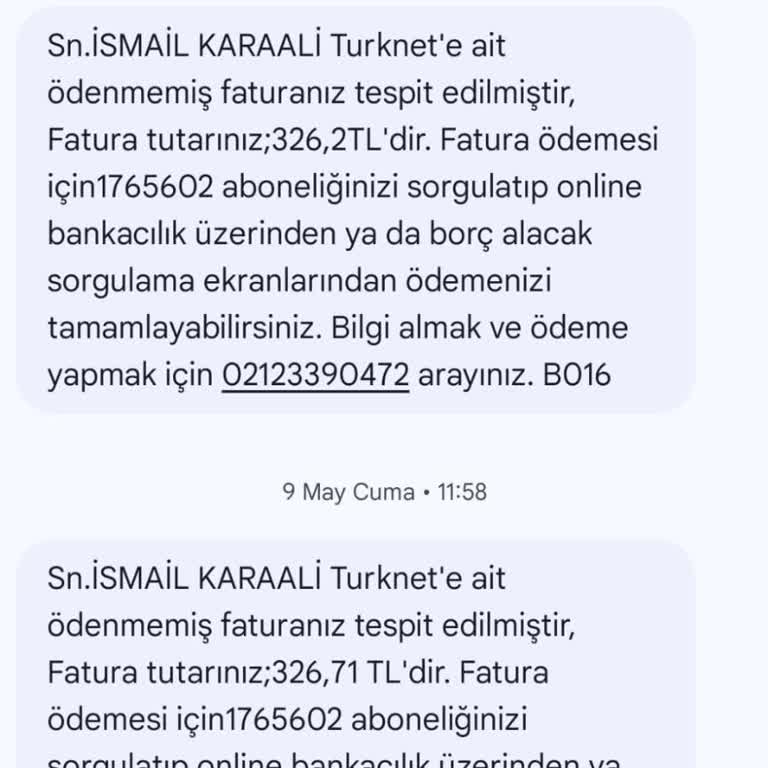 Adres Ve Sitesi Olmayan Hukuk Bürosundan Eski Borç İçin Israrlı Takip