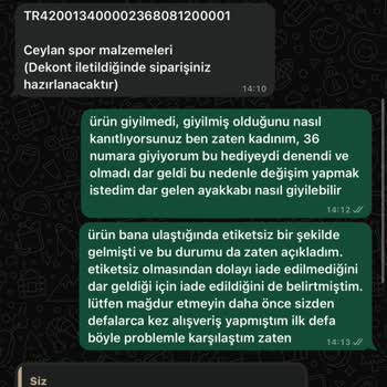 Kusurlu Ve Etiketsiz Ayakkabı İçin Değişim Yapılmadı, Mağdur Edildim
