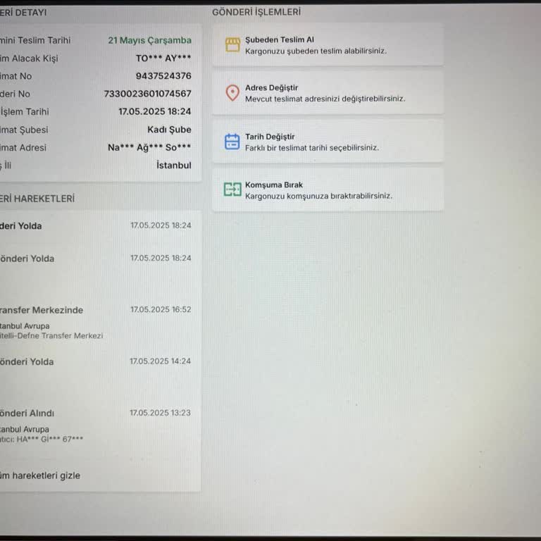 Trendyol'da Gözlük Kılıfı Teslim Edilmedi, İptal Ve İade Süreci Bekletiliyor