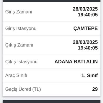 HGS'den Hatalı Geçiş Ücreti Kesilmesi