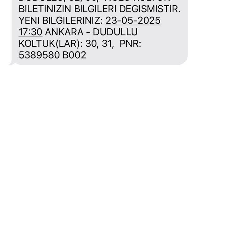 Tekli Koltuk Tercihim Dikkate Alınmadan Koltuklarım Birleştirildi