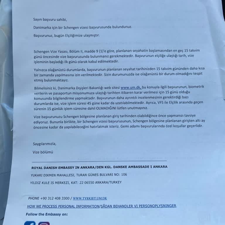 VFS Dosya Gecikmesi Ve Randevu İptaliyle Mağduriyet Yaşadık