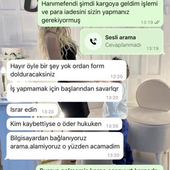 Ürünüm Kayboldu Ücret İadesi Yapılmıyor Mağaza Sorumluluk Almıyor