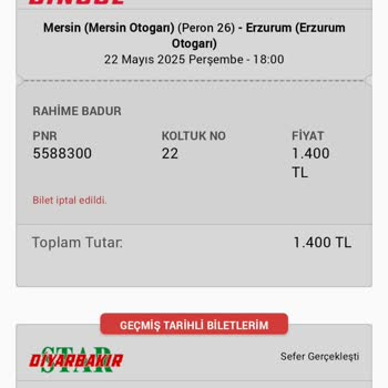 Yanlışlıkla İptal Edilen Biletim Ve Eksik İade İçin Müşteri Hizmetlerine Ulaşamıyorum