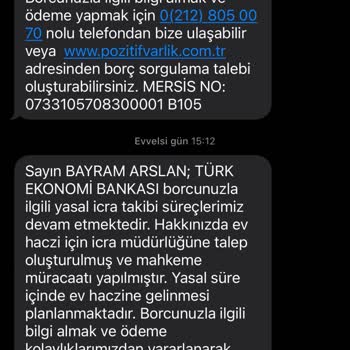 Yanlış Kişiye Sürekli Borç Mesajı Geliyor