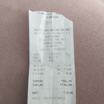 Köfteci Yusuf Şubesinde Hizmet Ve Ürün Sorunları Yaşadım