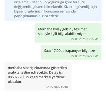 Aynı Gün Teslimat Seçeneğiyle Siparişim Mesai Sonrası Kargoya Verildi