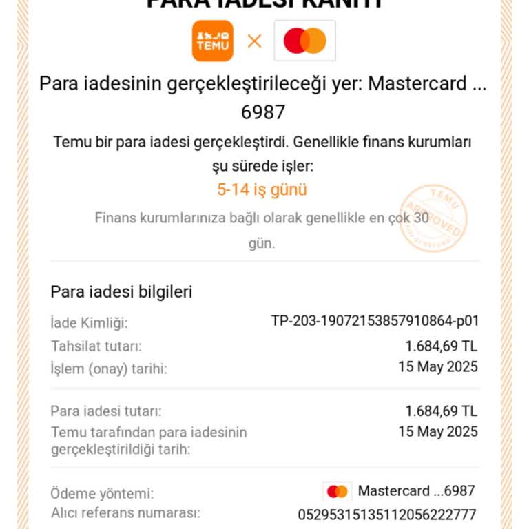 Ziraat Bankası Temu İade Paramı Geciktiriyor