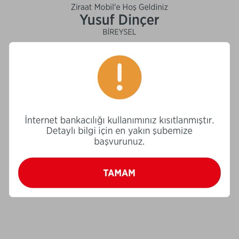 Ziraat Mobil Hesabım Kısıtlandı Müşteri Hizmetleri Yardımcı Olmadı