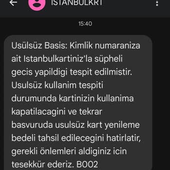 Anne Kartıma Haksız Usulsüz Basış Uyarısı Geldi