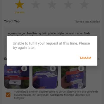 Trendyol'da Yorum Ve Fotoğraf Paylaşımına Engel: İfade Özgürlüğü Kısıtlanıyor