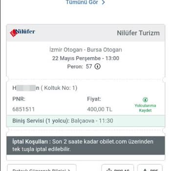 Nilüfer Turizm’de Klima Arızası, Yakıt Sızıntısı Ve Yolcuya Kötü Davranış