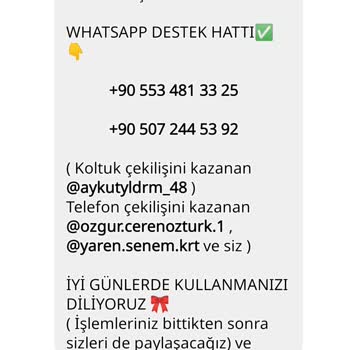 Çekiliş Vaadiyle Hesap Bilgisi Ve Para Talebi