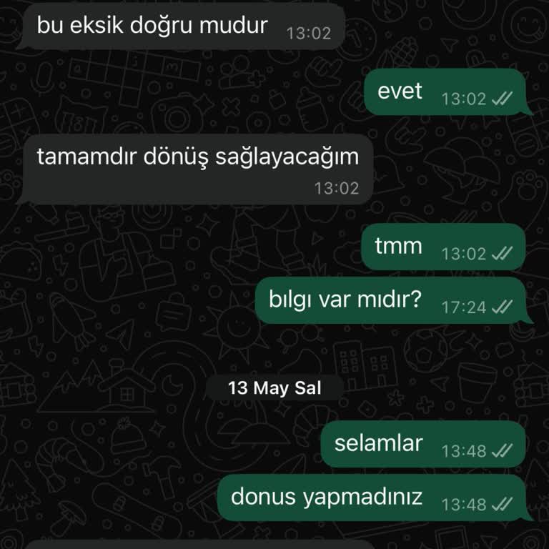 Siparişim Eksik Geldi Ve İletişim Sorunu Yaşıyorum