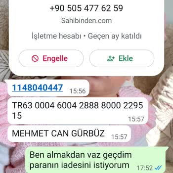 Satın Aldığım Üründen Sonra Paramı Geri Alamadım