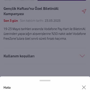 FreeZone Kampanyalarına Katılamama Ve Süreçte Çözüm Sunulmaması