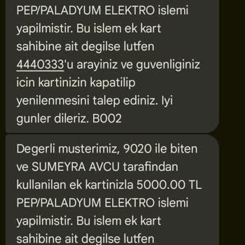 Bilgim Dışında Yapılan Sanal Kart İşlemleri Ve Paramın İadesinde Yaşanan Sorun