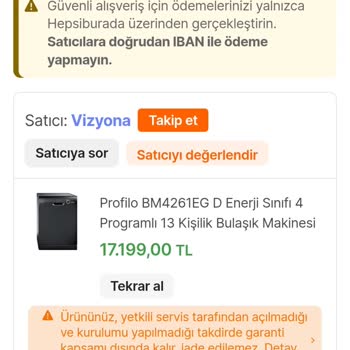 Teslim Edilmemiş Ürün İçin Çözüm Sunulmuyor