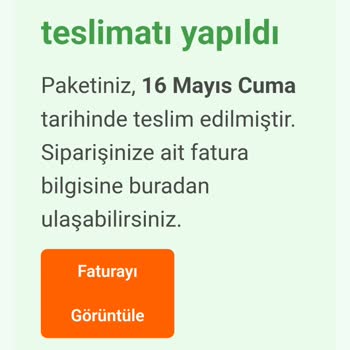 Teslim Edilmemiş Ürün İçin Çözüm Sunulmuyor
