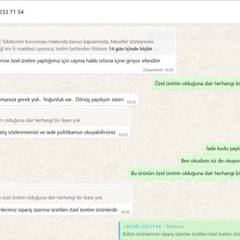 Melensa'nın Haksız İade Reddi Ve Tüketici Haklarının İhlali