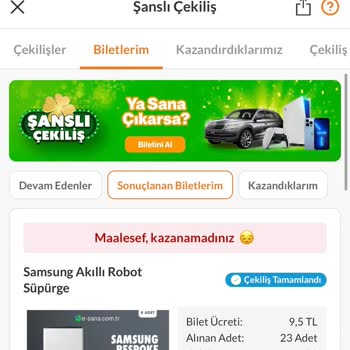 Trendyol Şanslı Çekilişlerinde İki Yıldır Hiç Kazanamamak