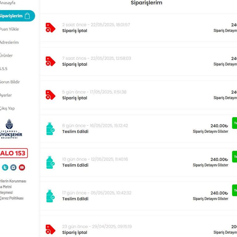 Hamidiye Su Fikirtepe Bayisinin Siparişleri Getirmemesi Ve Denetimsizlik