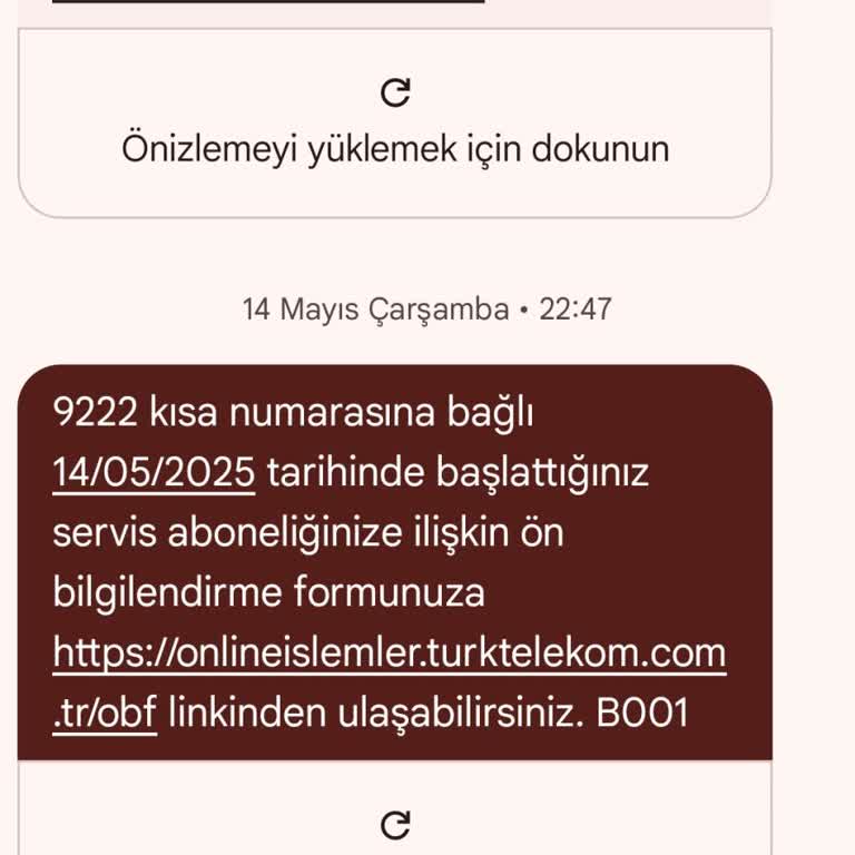 İzinsiz 9222 Servis Ücreti Kesintisi Ve Acil Para İadesi Talebi