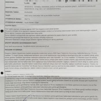 Mahkeme Kazandım Ama Memorial Hastanesi Paramı Ödemiyor