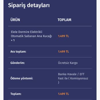 Bebeklegel.com Sipariş Sonrası Engellendim, Param İade Edilmedi!