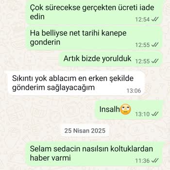 Ergül Mobilya'dan Sipariş Edilen Koltuk 3,5 Ay Geçmesine Rağmen Teslim Edilmedi
