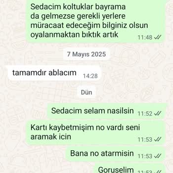 Ergül Mobilya'dan Sipariş Edilen Koltuk 3,5 Ay Geçmesine Rağmen Teslim Edilmedi