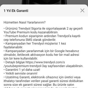 Ek Garanti Kampanyasında Sonradan Uydurulan Şartlar Ve Gönderilmeyen Youtube Premium Kodu