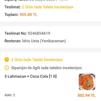 Yanlış Teslimat Nedeniyle Çocuklar Aç Kaldı Ve Siparişimiz Eksik Geldi