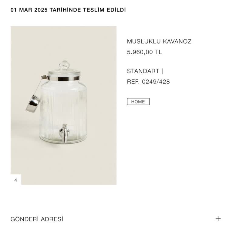 Zara Home Eksik Ürünler Ve İade Ücretim Aylardır Gönderilmedi Mağduriyetim Çözülmüyor