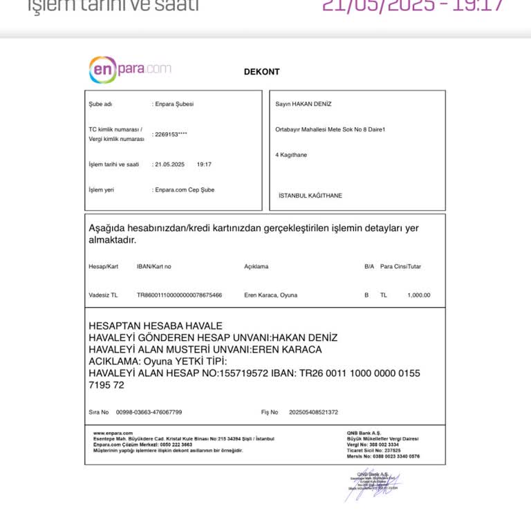 Havale İşlemim Sonrası Destek Alamadım, Güvenim Sarsıldı