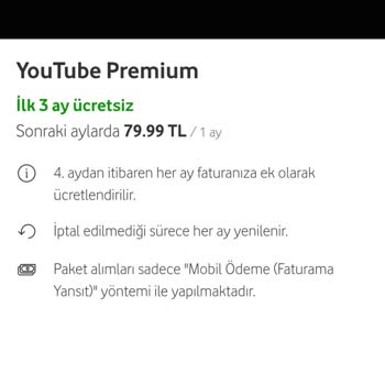 Vodafone Youtube Premium Üyeliği Beklenenden Erken Sonlandı