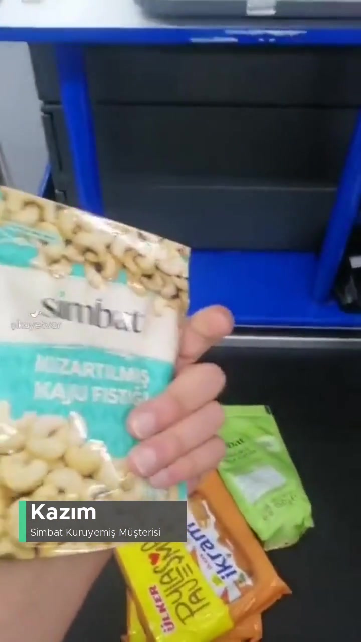 Simbat Kuruyemiş BİM Şubesinde Satılan Kajunun 150 Gr. Olması Gerekirken 100gr. Çıkması videonun kapak resmi
