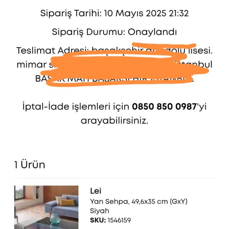 Enza Home Siparişin Uzun Süre Hazırlanmaması Ve İlgisizlik