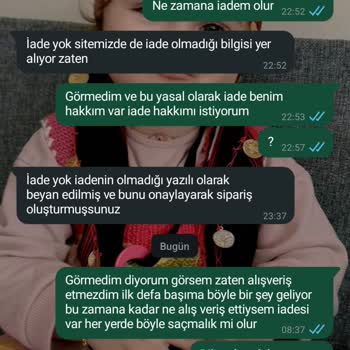 İade Ve Değişim Taleplerime Cevap Verilmiyor